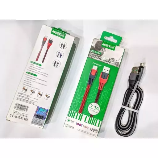 کابل شارژر تایپ سی Type-c مودم کت modem cat mcb-004 طول 1.2m متر فست شارژ 2.1A